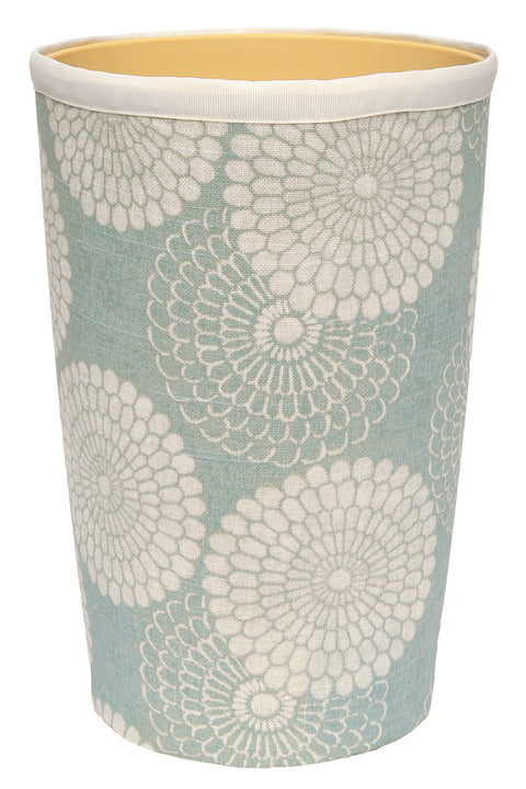 Decorative Bathroom Trash Can Bedroom, Home Office Wastebasket Garbage Can Small Trash Can Blue 11.75" Tall - Decorative Things