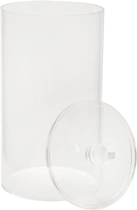 Decorative Things Toilet Paper Holder Stand Roll Storage Acrylic Holds 2 Regular Rolls, NOT for MEGA Rolls - 5" x 9" Tall - Decorative Things