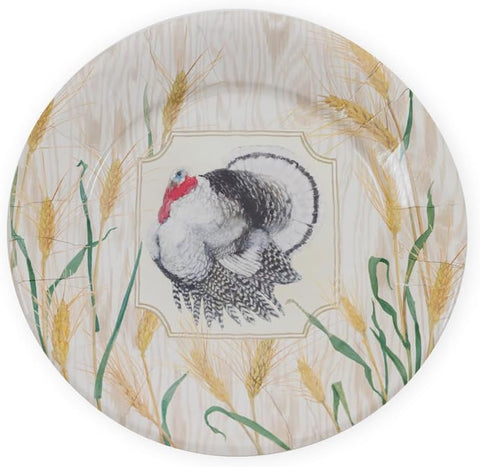 Homestead Turkey Taupe Dinner Plates - 8 Per Package - 2 Units… - Decorative Things