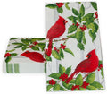 Holly And Songbirds White & Silver Guest Towel Napkins - 15 Per Package - 2 Units - Decorative Things