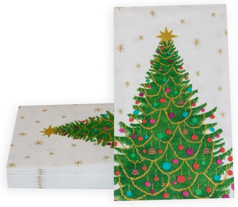Merry And Bright Guest Towel Napkins - 15 Per Package - 2 Units - Decorative Things