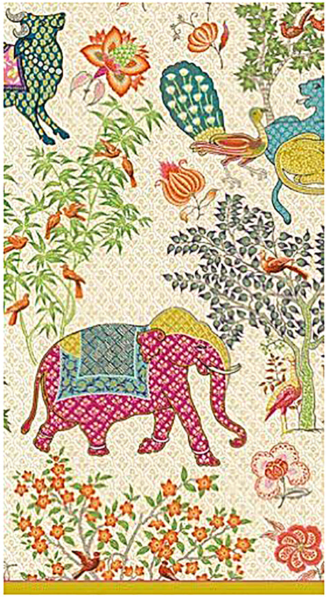 Caspari Entertaining Le Jardin De Mysore Guest Towels by Pierre Frey 30 Count - Decorative Things