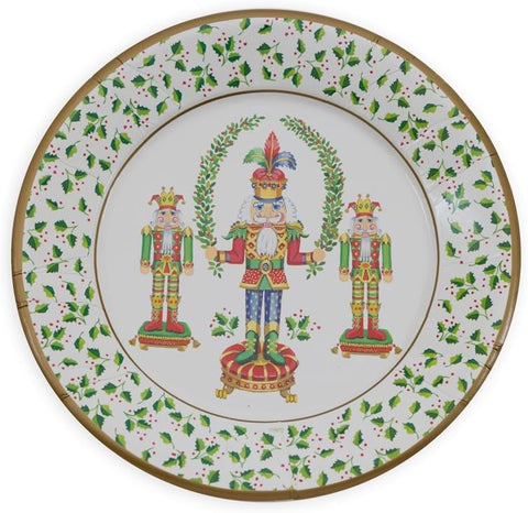 Christmas Paper Plates Nutcracker 7 Inch - Decorative Things