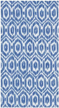 Caspari Amala Ikat Paper Guest Towel Napkins in Blue, 30 Count - Decorative Things