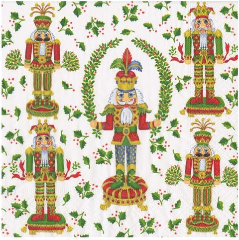 Nutcracker Christmas Cocktail Napkins - 20 Per Package - 2 Units - Decorative Things