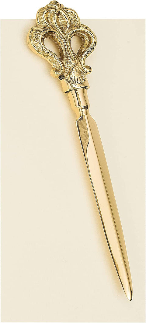 Letter Opener Envelope Slitter Mail Opener Desk Organizers & Accessories for Women Men Brass Decorative Victorian - Decorative Things