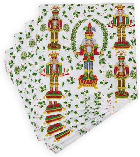 Nutcracker Christmas Napkin Dinner - 20 Per Package - 2 Units - Decorative Things