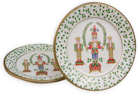 Christmas Paper Plates Nutcracker 7 Inch - Decorative Things