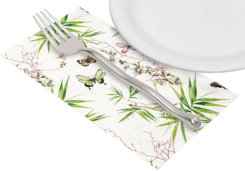 Decorative Paper Hand Towels for Bathroom Guest Fingertip Disposable or Dinner Napkins Wedding Table Decor Butterfly Bridal Shower Garden Party - Decorative Things