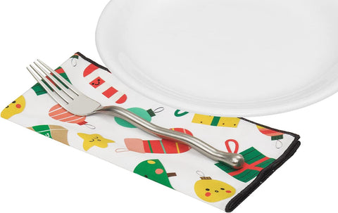 Christmas Napkins 18" x 18"Cloth Dinner Napkins, Elegant 100% Cotton Linen Napkins, Set of 12 Cloth Napkins for Christmas Table Decorations and Christmas Table Setting, Xmas Gifts - Decorative Things