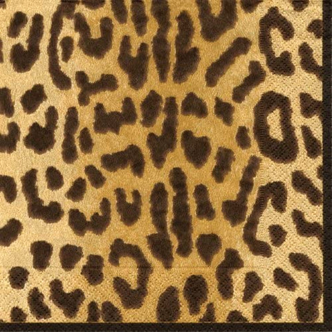 Lunch Luncheon Dessert Paper Napkins Wedding Birthday Jungle Baby Shower Safari Leopard Pk 40 - Decorative Things