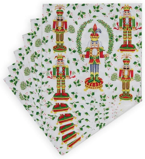 Nutcracker Christmas Luncheon Napkins - 20 Per Package - 2 Units - Decorative Things