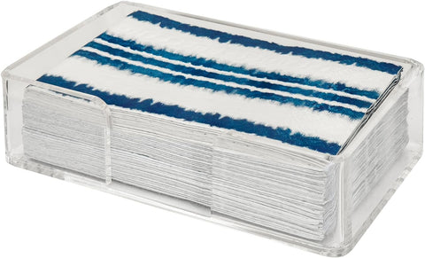 Indigo Tie-Dye Shibori Decorative Paper Napkins Dinner Napkins Disposable, Pool Party Beach Wedding Reception, BBQ Cookout July 4, Fingertip Towels Powder Room Ideas - Decorative Things