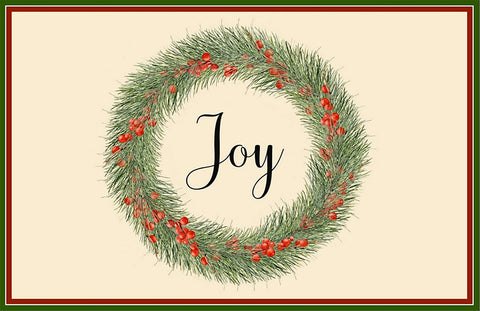 Joy Rustic Christmas Paper Placemats - Disposable Table Decor, Farmhouse Table Decor - Pak of 50 Made in USAions Table Decor Farmhouse Table Décor Joy Place Mats Made in USA - Decorative Things