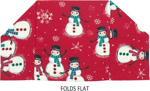 Christmas Bathroom Decor Xmas Bathroom Accessories Christmas Bedroom Decor, Kitchen, Red Fabric Tissue Box Cover Slips Over Cardboard Tissue Holder - Decorative Things