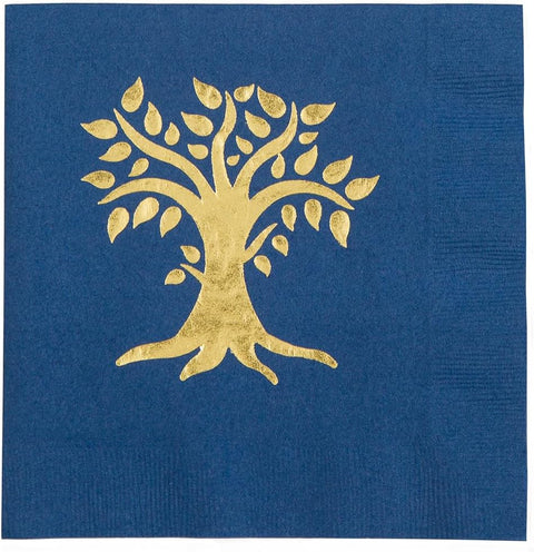 Tree of Life Decorative Paper Napkins Disposable Napkins 6.5" x 6.5" Holiday Party Napkins Pk 60 - Decorative Things