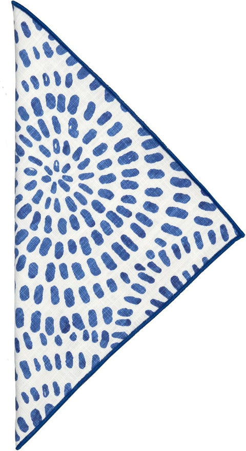 Cloth Napkins for Table Dinner Setting 18" x 18" Use with Blue and White Dishes, Plates, Tablecloths, 100% Cotton Linen Napkin - Decorative Things