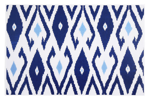 Paper Placemats Table Mats Table Decor Blue Ikat - Decorative Things