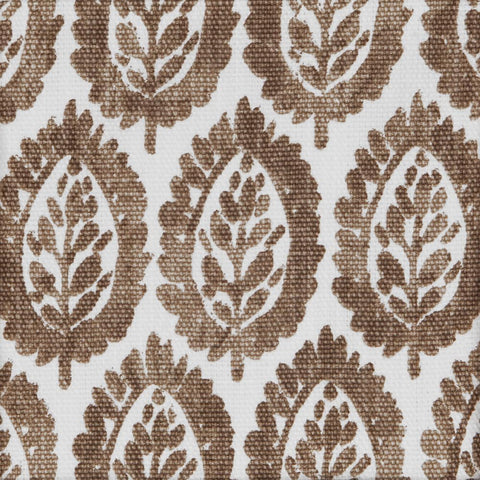 Brown Curtains Valance for Windows, Kitchen Curtain, Living Room, Bathroom Swag Rod Pocket Wood Block Print Motif, Lined, Made in USA 53x18 Inches - Decorative Things