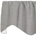 Valances for Windows, Farmhouse Curtains, Kitchen Window Treatments, Living Room Curtains- Swag Striped Black and White Curtains, Ticking Valence Curtains, Short Curtains 53 Inches x 18 Inches - Decorative Things
