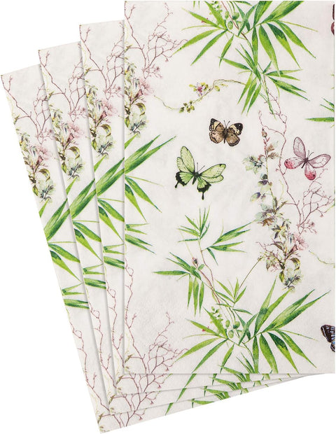 Decorative Paper Hand Towels for Bathroom Guest Fingertip Disposable or Dinner Napkins Wedding Table Decor Butterfly Bridal Shower Garden Party - Decorative Things