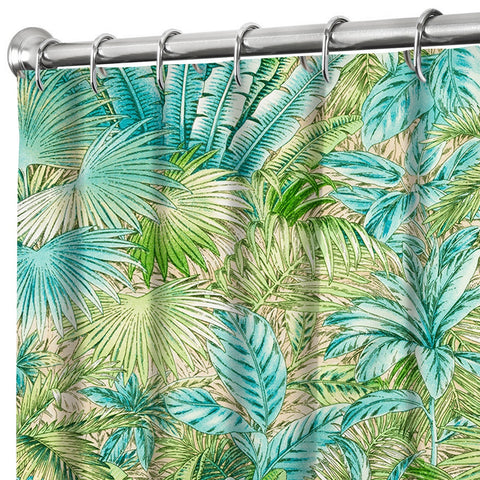 Decorative Things Extra Long Shower Curtain for Bathroom Tommy Bahama Fabric Shower Curtains Turquoise Bahamian Breeze 84 Inch - Decorative Things