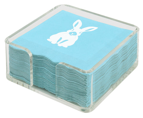 Easter Bunny Cocktail Napkins for Easter Table Décor, Easter Party, Easter Egg Hunt Decorations Bunny Décor Decorative Paper Napkins Disposable Pk 30 - Decorative Things