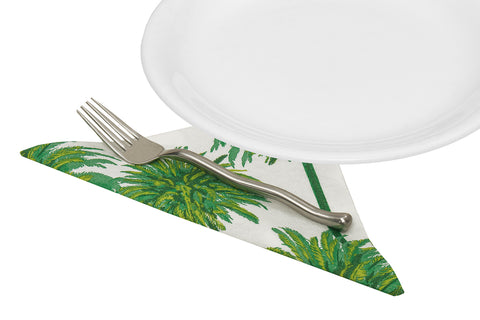 Dinner Napkins Paper Napkins Decorative for Luau Party, Beach Theme Hawaiian Tropical Decor Palms  8" x 8" Pack of 20 - Decorative Things