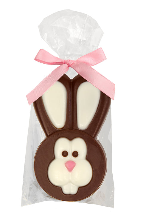 Chocolate Bunny Easter Cookies, Easter Basket Ideas, Chocolate Covered Oreo Cookies Individually Wrapped in Easter Gifts Bag, Fun Chocolate Easter Bunny Table Décor - Decorative Things