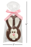Chocolate Bunny Easter Cookies, Easter Basket Ideas, Chocolate Covered Oreo Cookies Individually Wrapped in Easter Gifts Bag, Fun Chocolate Easter Bunny Table Décor - Decorative Things