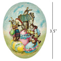 Decorative Easter Eggs for Easter Baskets Easter Egg Hunt Easter Gifts Paper Mache Eggs 3.5” Set 3 - Decorative Things