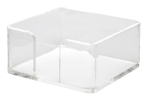 Clear Acrylic Cocktail Napkin Holder, Tray, Caddy, and Decorative Napkin Dispenser for Party Napkins, Beverage Napkins, and Napkins for Wedding Reception Parties 5” x 2.5” - Decorative Things