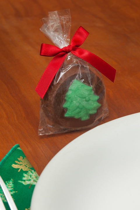 Christmas Cookies Oreo Tree with Gourmet Chocolate Tree Molded on Top, Fun Christmas Gifts, Hostess Gifts, Party Favors - Kosher, Nut Free, Individually Wrapped Cookies Christmas Cookies Oreo Trees Box of 8 - Decorative Things