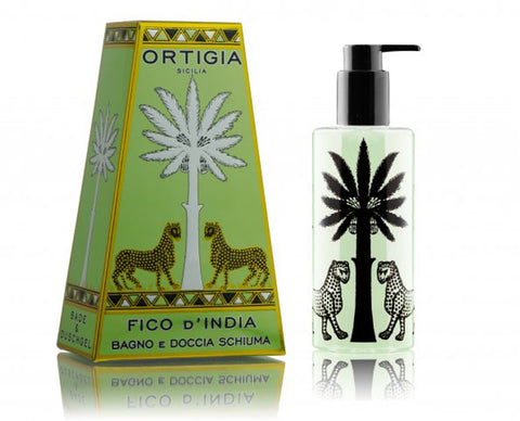 Ortigia Body Wash Shower Gel for Women or Men Natural Exfoliating Moisturizing Scented Fig & Cedar Fragrance 8.45 oz - Decorative Things