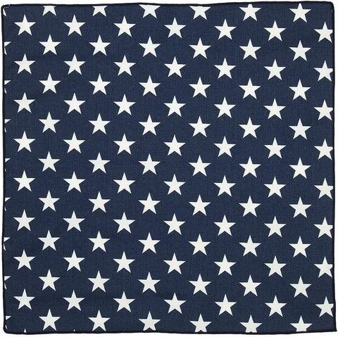 Cloth Napkins for 4th of July Party Decorations, Election Party Napkins, Table Linens Cotton Linen Napkins, Stars, 18" x 18" - Decorative Things