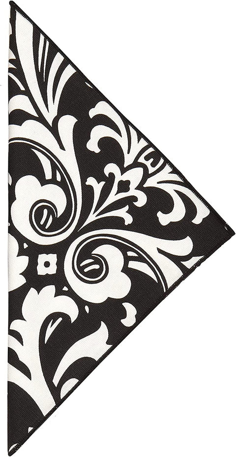 100% Cotton Linen Napkins Cloth Napkins 18" x 18" Dinner Napkins, Black and White Wedding Napkins, Damask Napkins, Table Decor, Set of Table Napkins - Decorative Things