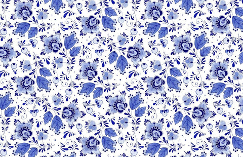 Disposable Placemats for Dining Table Mats Paper Placemats Delft Blue Table Decor Place Mats - Decorative Things