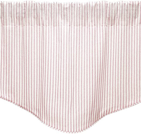 Pink Curtains Valances for Windows - Window Kitchen Curtain, Kitchen Valances, Girls Room Decor, Baby Girl Curtains for Nursery Decor, 53 Inches x 18 Inches Rod Pocket Swag Curtains Lined Made in USA - Decorative Things