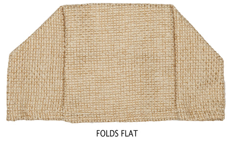 Tissue Box Cover Decorative Fabric Slip Cover Tissue Box Holder– One Size Fits Most Cardboard Tissue Holders – Square Cube Tissue Dispenser - Natural Burlap Made in USA