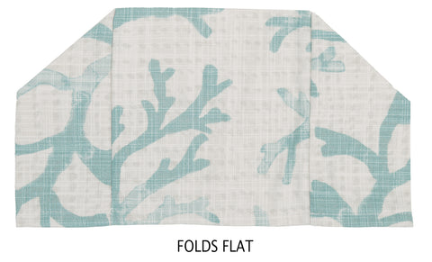 Fabric Tissue Box Cover, Tissue Holder Slipcover Slips Over Cardboard Tissue Box, Bedroom Décor Ideas Bathroom Accessories Coastal Décor Light Blue