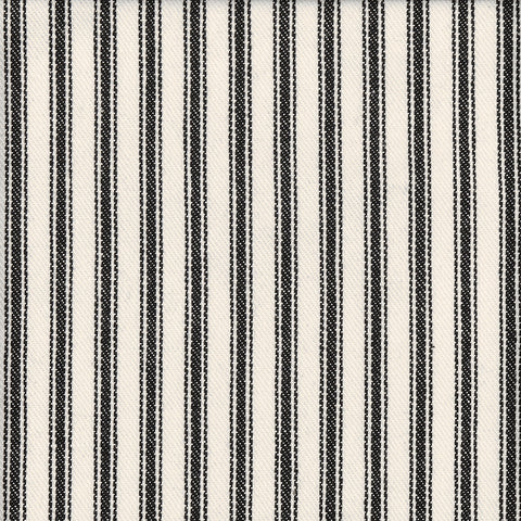 Black Ticking Stripe Shower Curtains 84" & 96" - Decorative Things