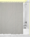 Black Ticking Stripe Shower Curtains 84" & 96" - Decorative Things