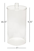 Decorative Things Toilet Paper Holder Stand Roll Storage Acrylic Holds 2 Regular Rolls, NOT for MEGA Rolls - 5" x 9" Tall - Decorative Things