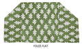 Fabric Tissue Box Cover, Tissue Holder Slipcover, Slips Over Square Cube Cardboard Facial Tissue Boxes Green Blockprint Decorative Cotton Fabric, Made in USA - Decorative Things