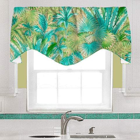 Bahamian Breeze Green Valance - Decorative Things