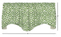 Green & White Print Valance - Decorative Things