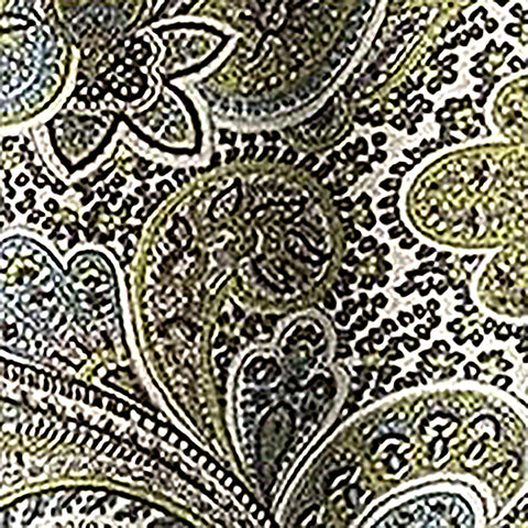 Teal & Brown Paisley Valance - Decorative Things