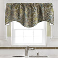 Teal & Brown Paisley Valance - Decorative Things