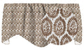 Large Brown Blockprint Valance - Decorative Things