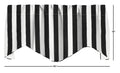 Black & White Striped Valance - Decorative Things